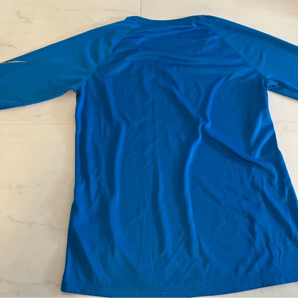 Adidas blue long sleeve shirt.  Climalite. New with tag - Picture 6 of 6